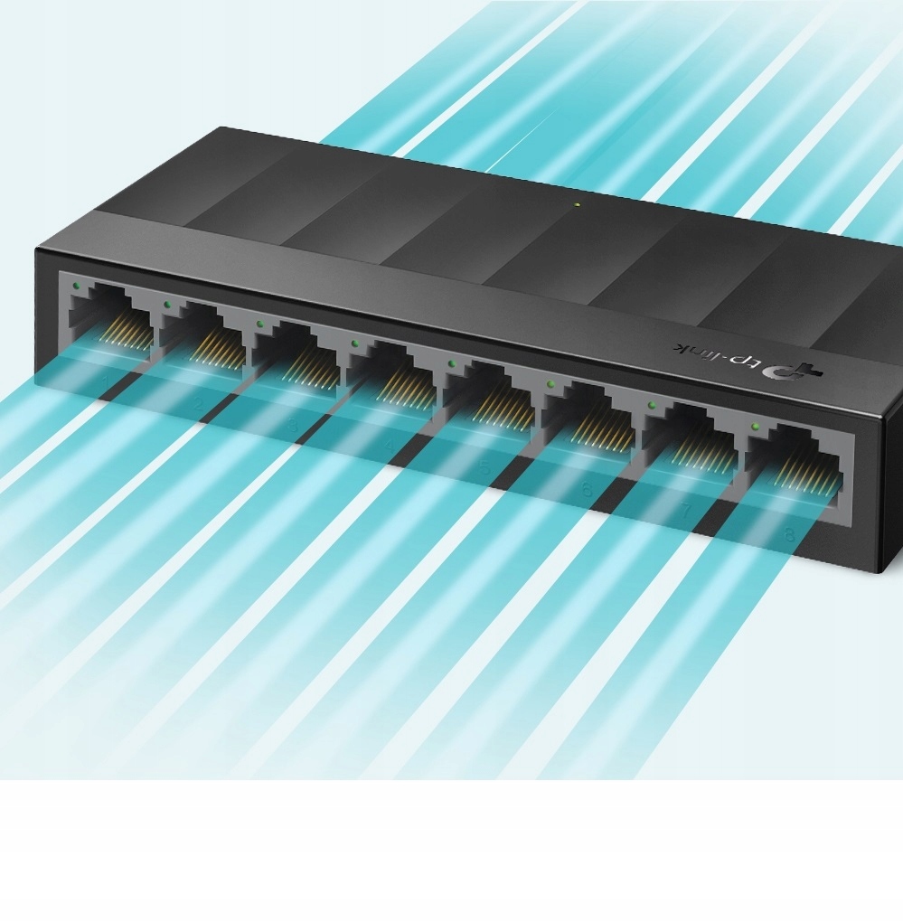 Switch TP-LINK LS1008G 8xLAN Liczba portów 8