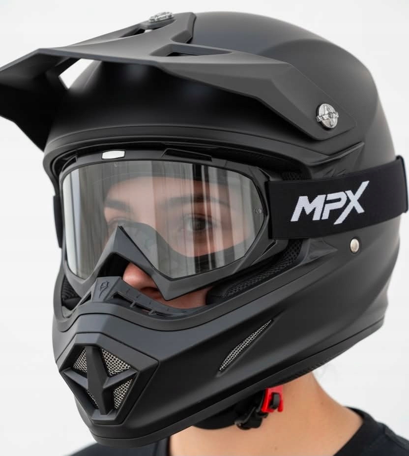 Gogle Czarne Przezroczyste Cross Enduro Atv Quad Bmx Mpx Hulajnoga Off Road