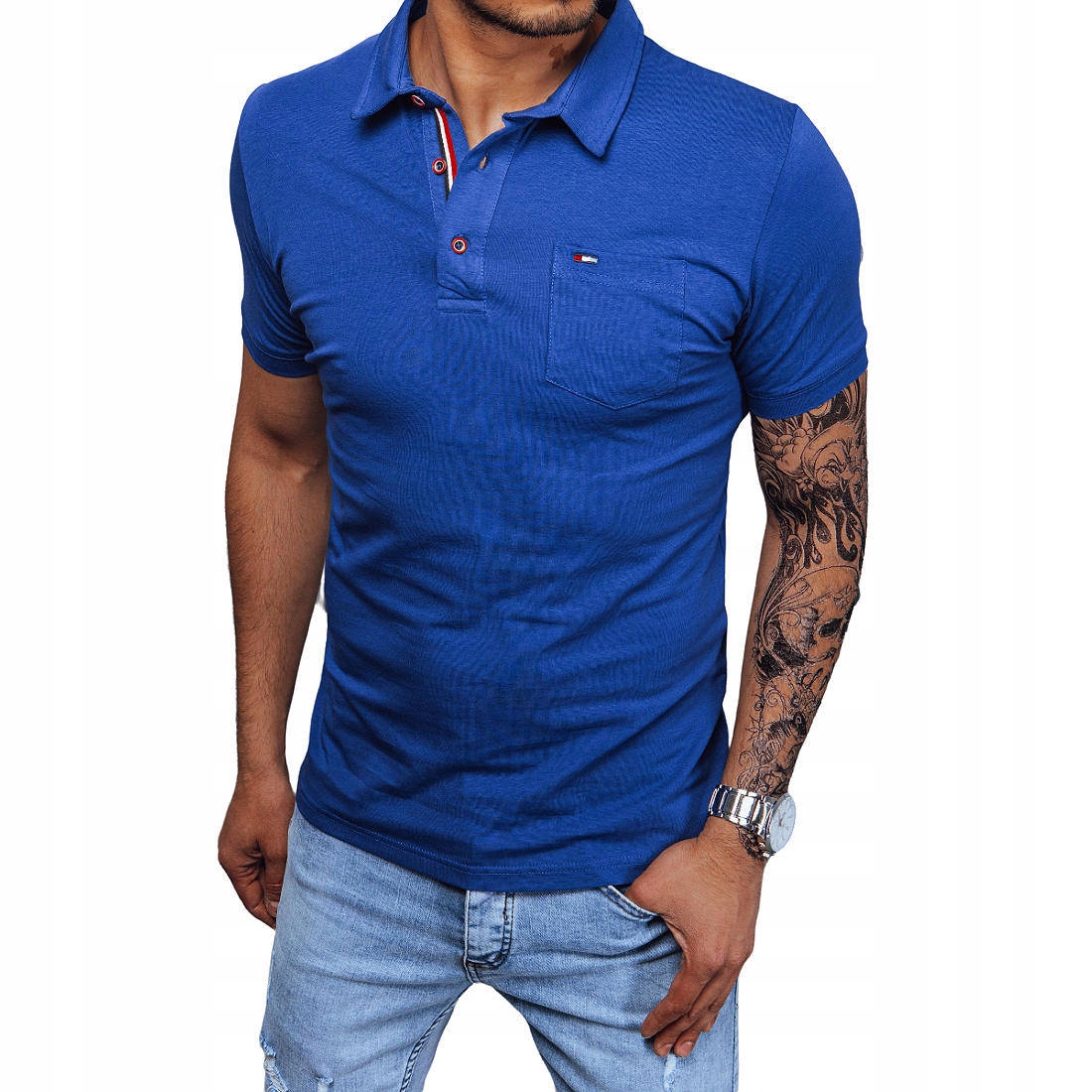 

Koszulka Polo Męska Gładka Bawełna roz. 3XL