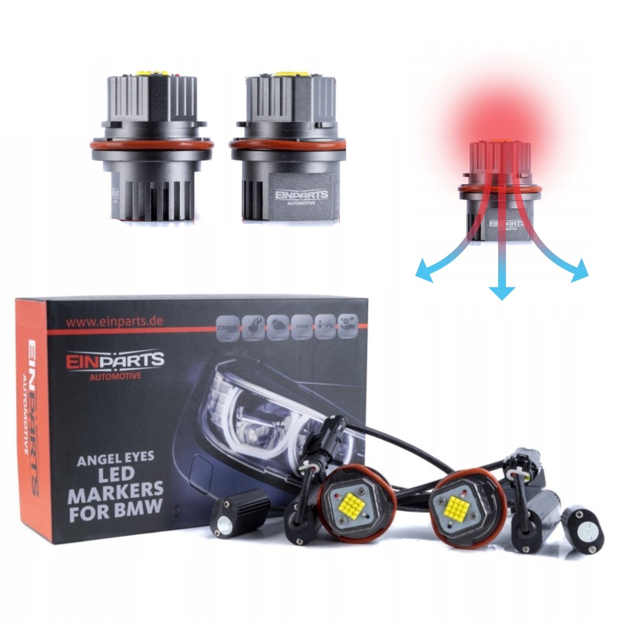 Led Obryskové Kruhy Pre Bmw E39 16 Cree (2X80W) 6000K