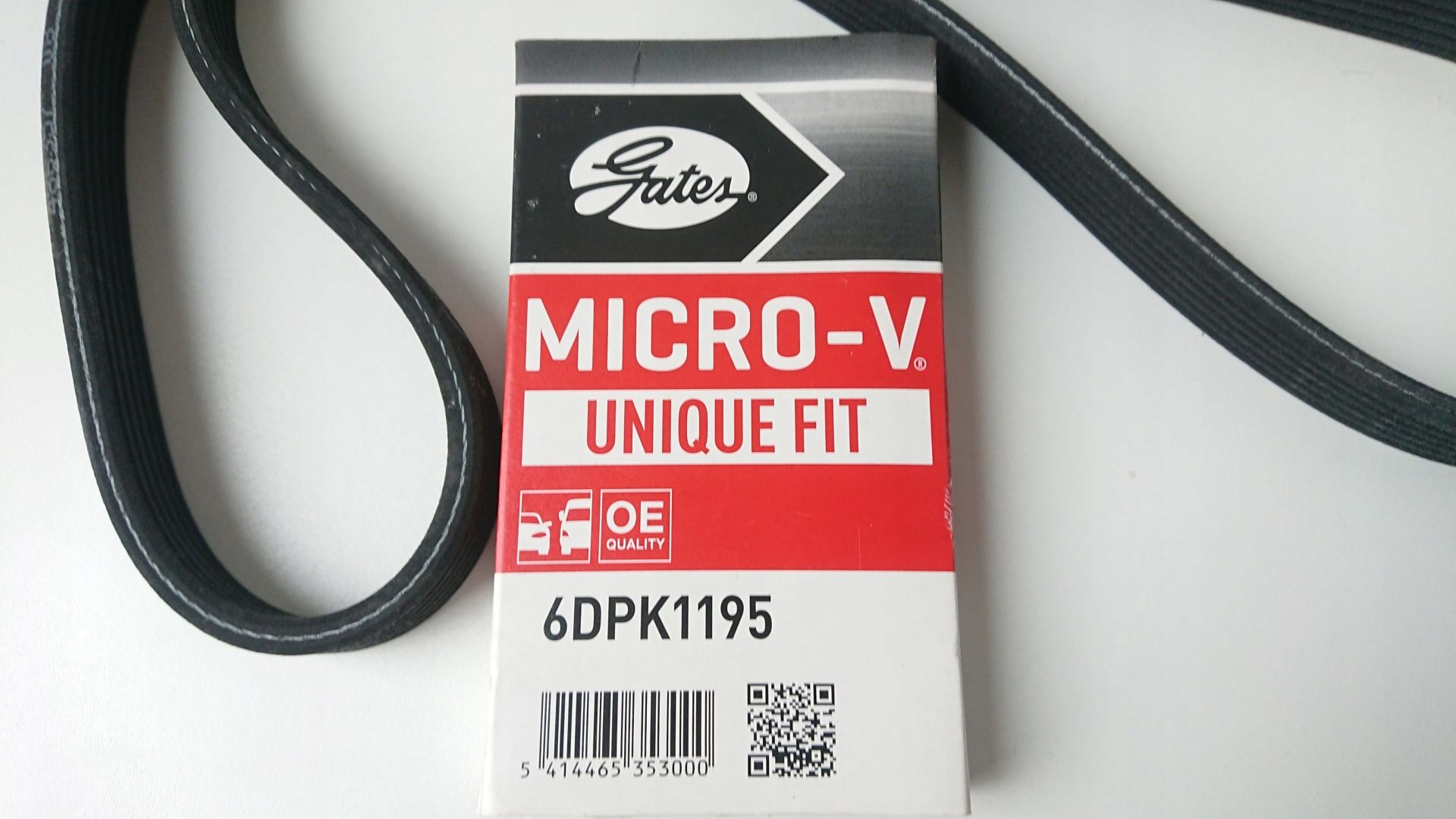 PASEK KLINOWY GATES 6DPK1195 AUDI SEAT SKODA VW Waga produktu z opakowaniem jednostkowym 2 kg