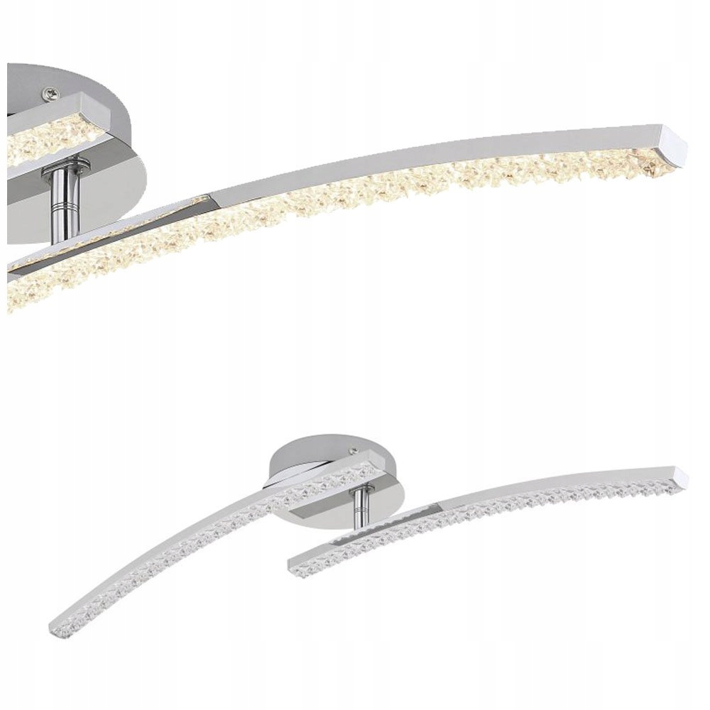 Led stropná lampa 12W chróm Jules IP44 s reguláciou farby