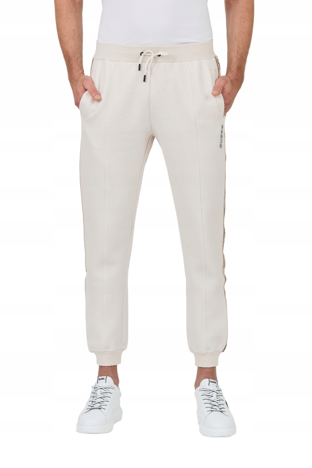 Guess Béžové kalhoty Mickey Cuff Pant XXL