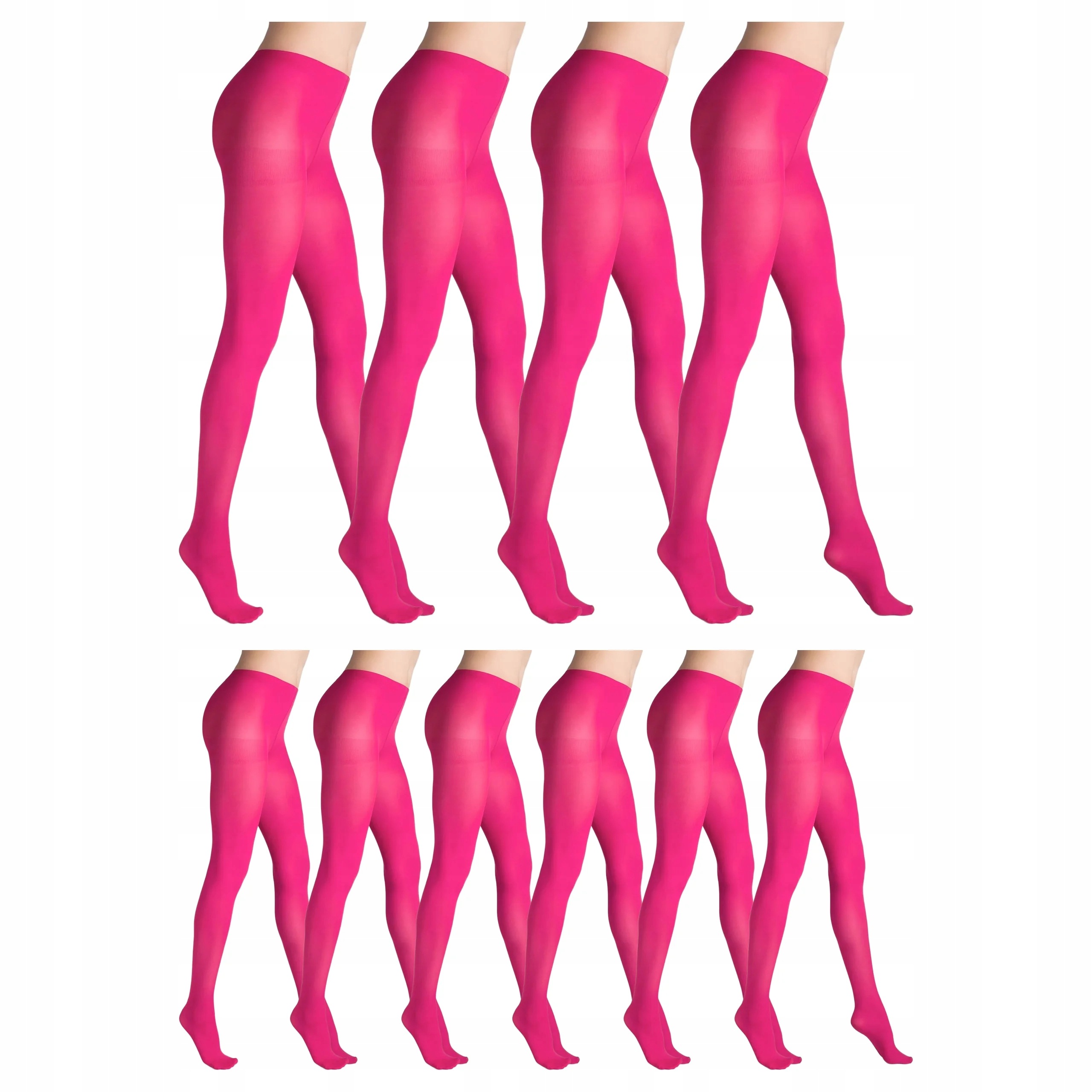 10 x Punčocháče 40 den matné bez kalhotek Tonic Marilyn 4-L Fuxia