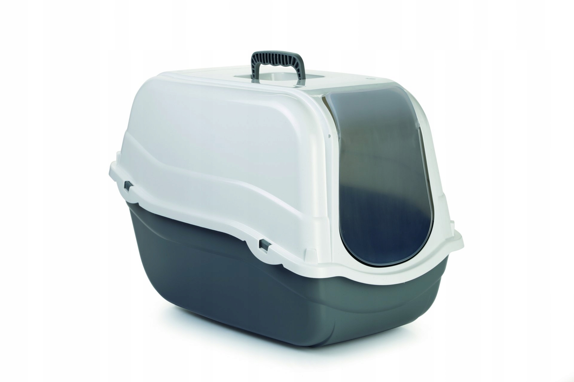 Levně Beeztees Toaleta pro kočky Romeo šedá/bílá 57x39x41cm