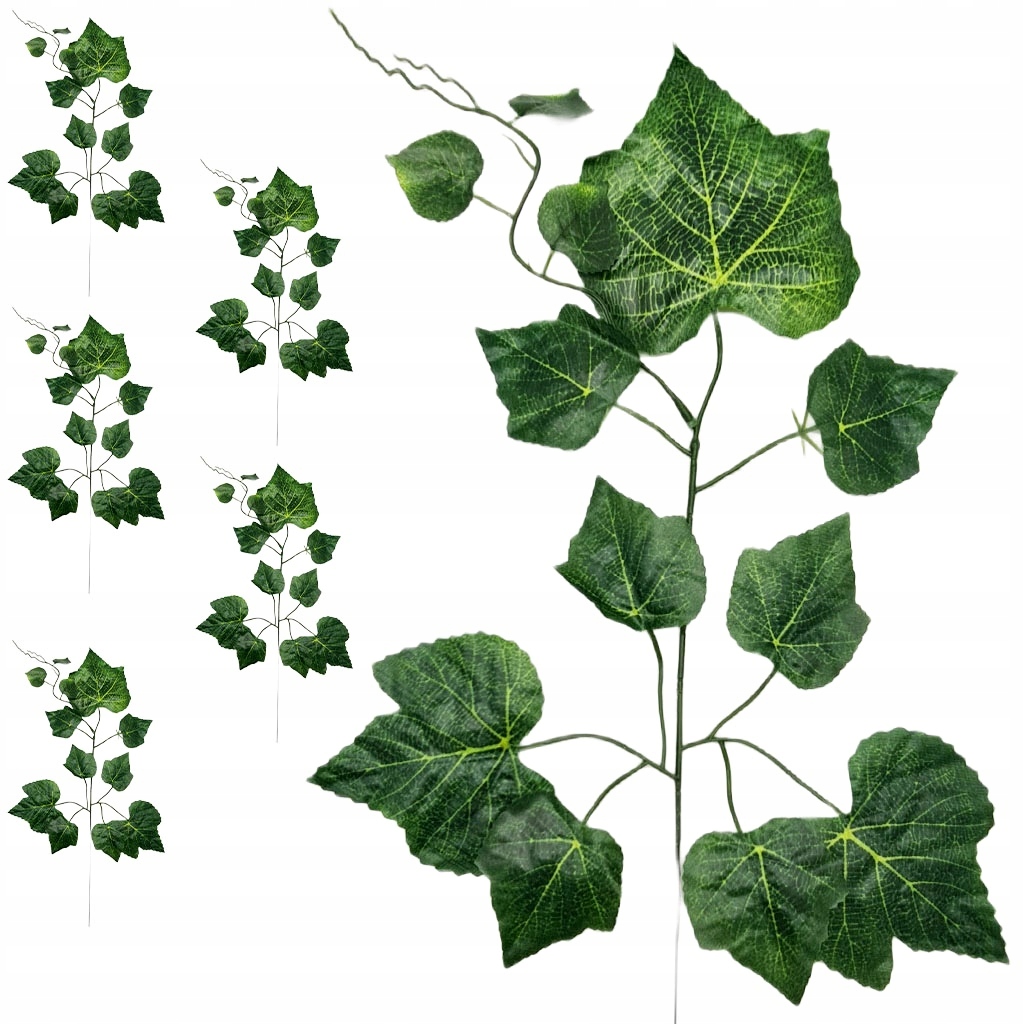 SZTUCZNE KWIATY LIŚCIE WINOGRON BLUSZCZ GAŁĄZKA