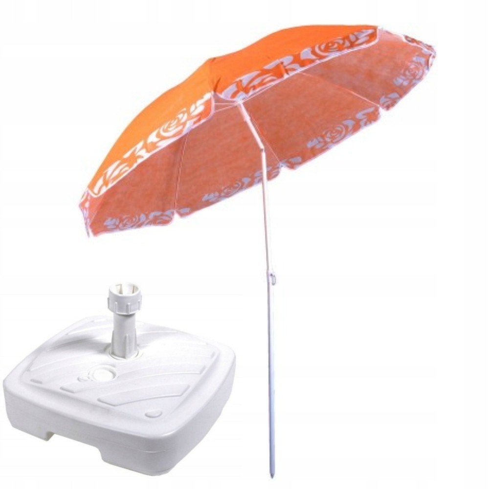 Duży Parasol Łamany na Słońce Ogrodowy Plażowy 180 cm Podstawa