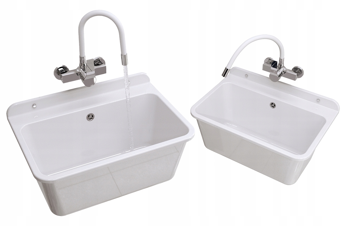 Dřez Large Hospodářská Komora technická Baterie Flex Sada bílá