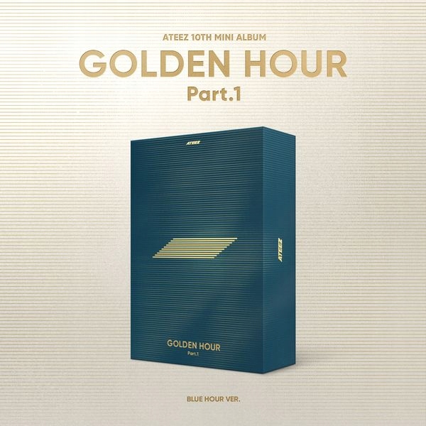 Ateez 10TH Mini Album [golden Hour Part.1] ver Blue Hour