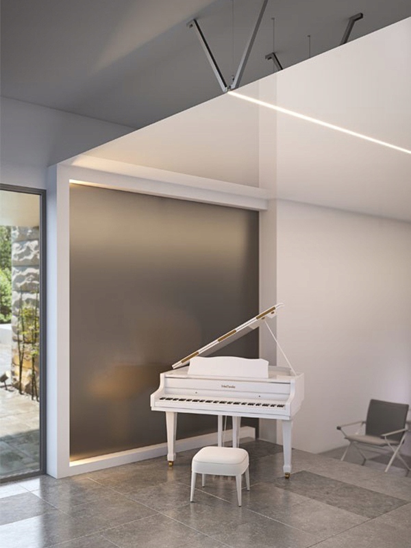 Profil aluminiowy KLUŚ FOLHAK sufit napinany 1m Kod producenta B8338NA_1