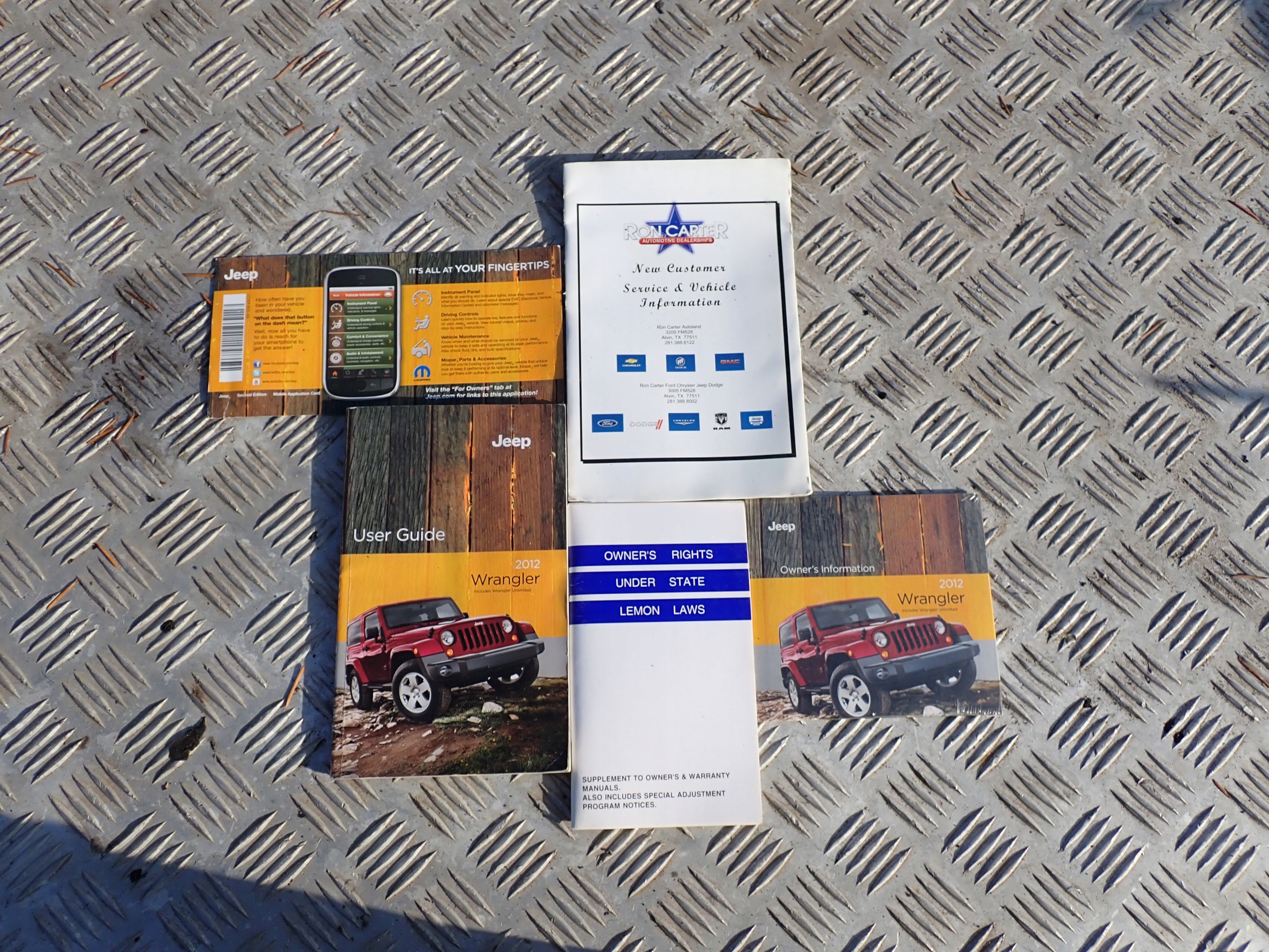 Инструкция Книга Чехол Компл. Jeep Wrangler JK 2012