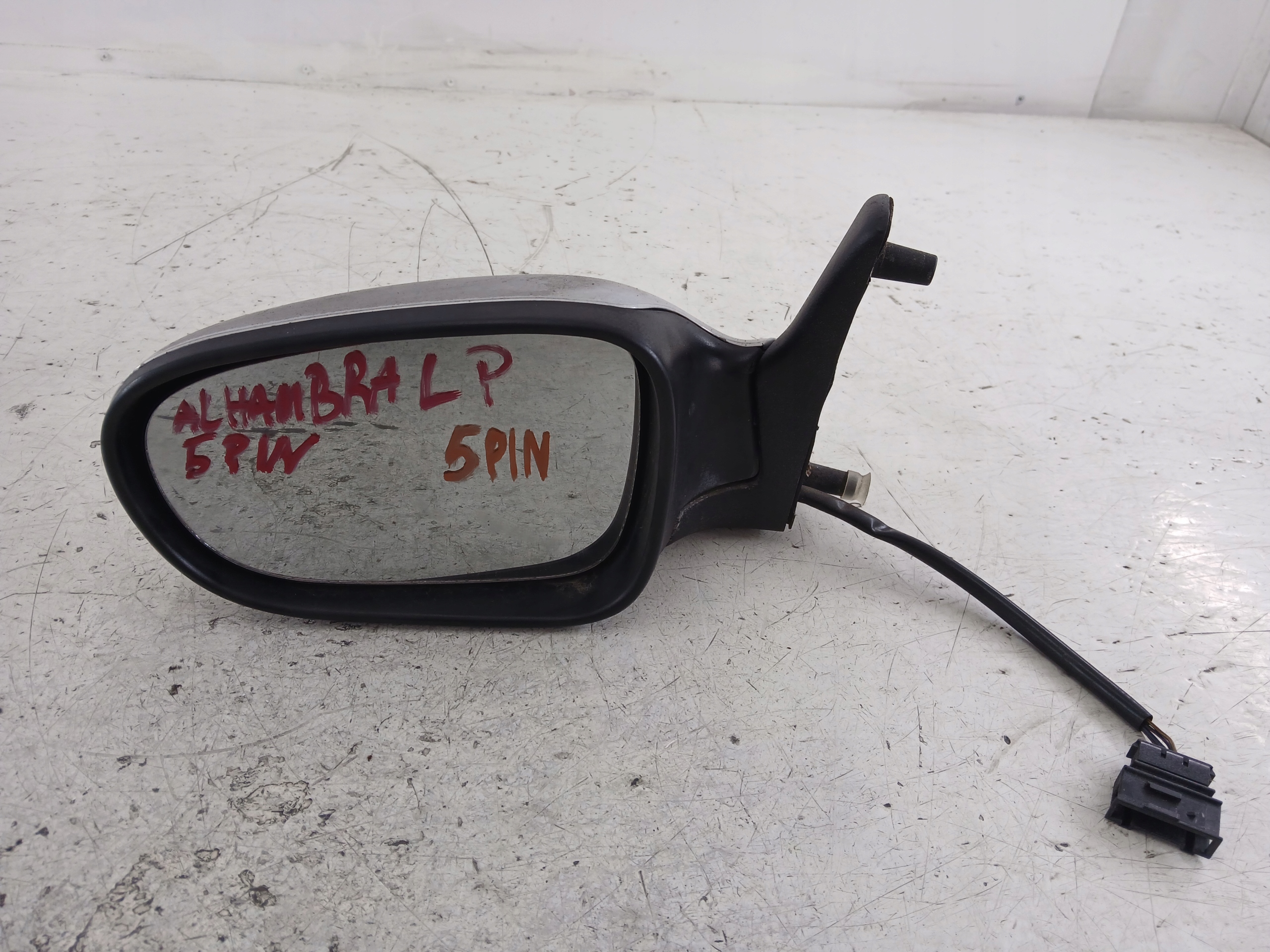 SEAT ALHAMBRA and mirror left 5 PIN silver