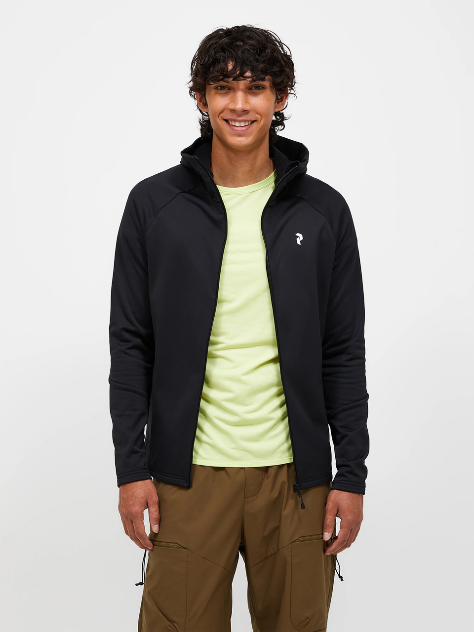 Peak Performance Pánská Mikina Rider Essentials Zip Hood Black M