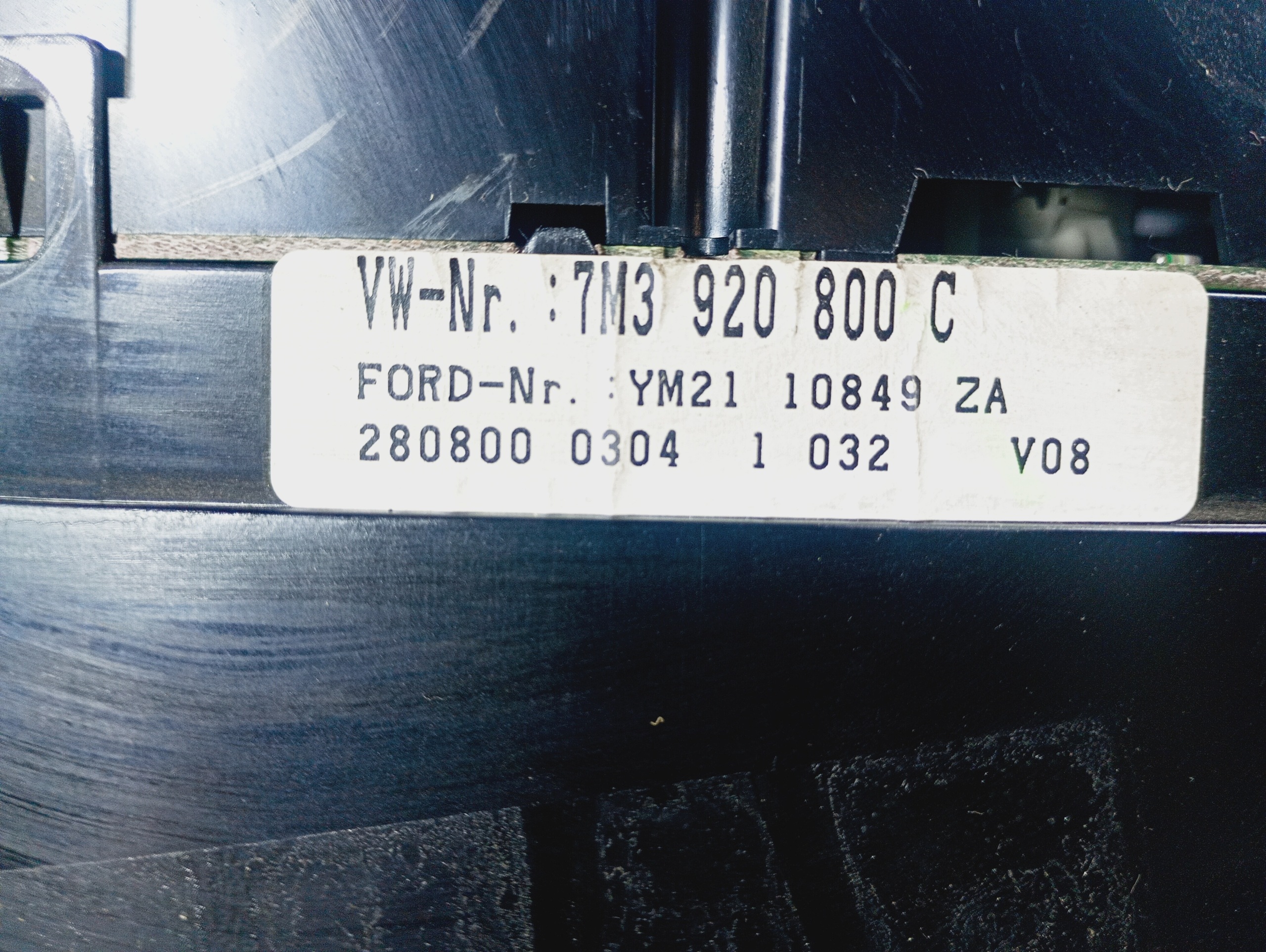 dials dials tachometer OE 7M3920800C VW Sharan 1 and 95-10