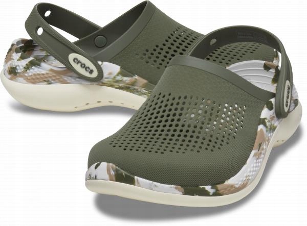 Damskie Buty Chodaki Klapki Crocs Literide 360 Marbled Clog 45-46