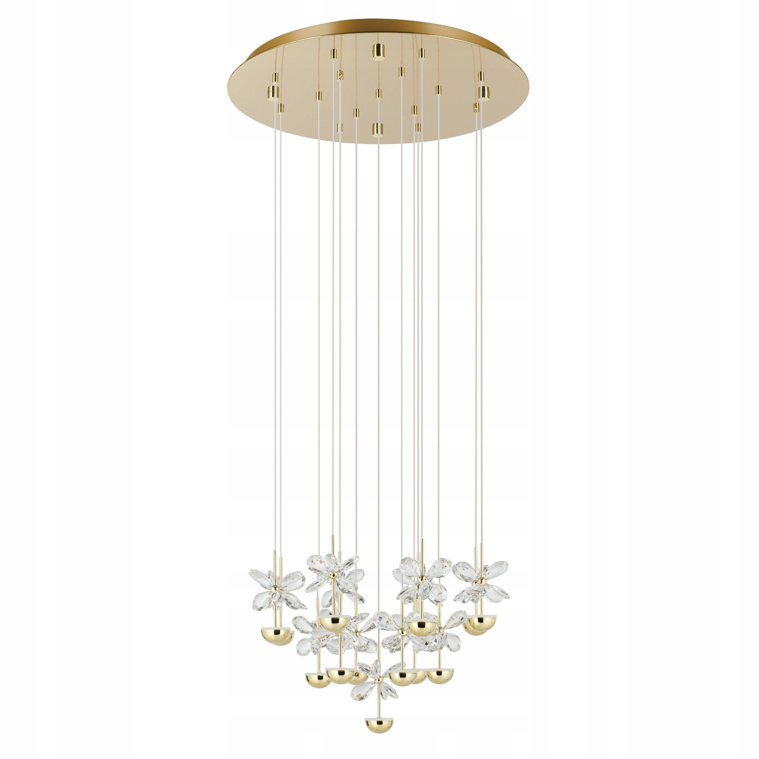 Lampa wisząca Led kolor mosiądz Eglo Pianopoli 3