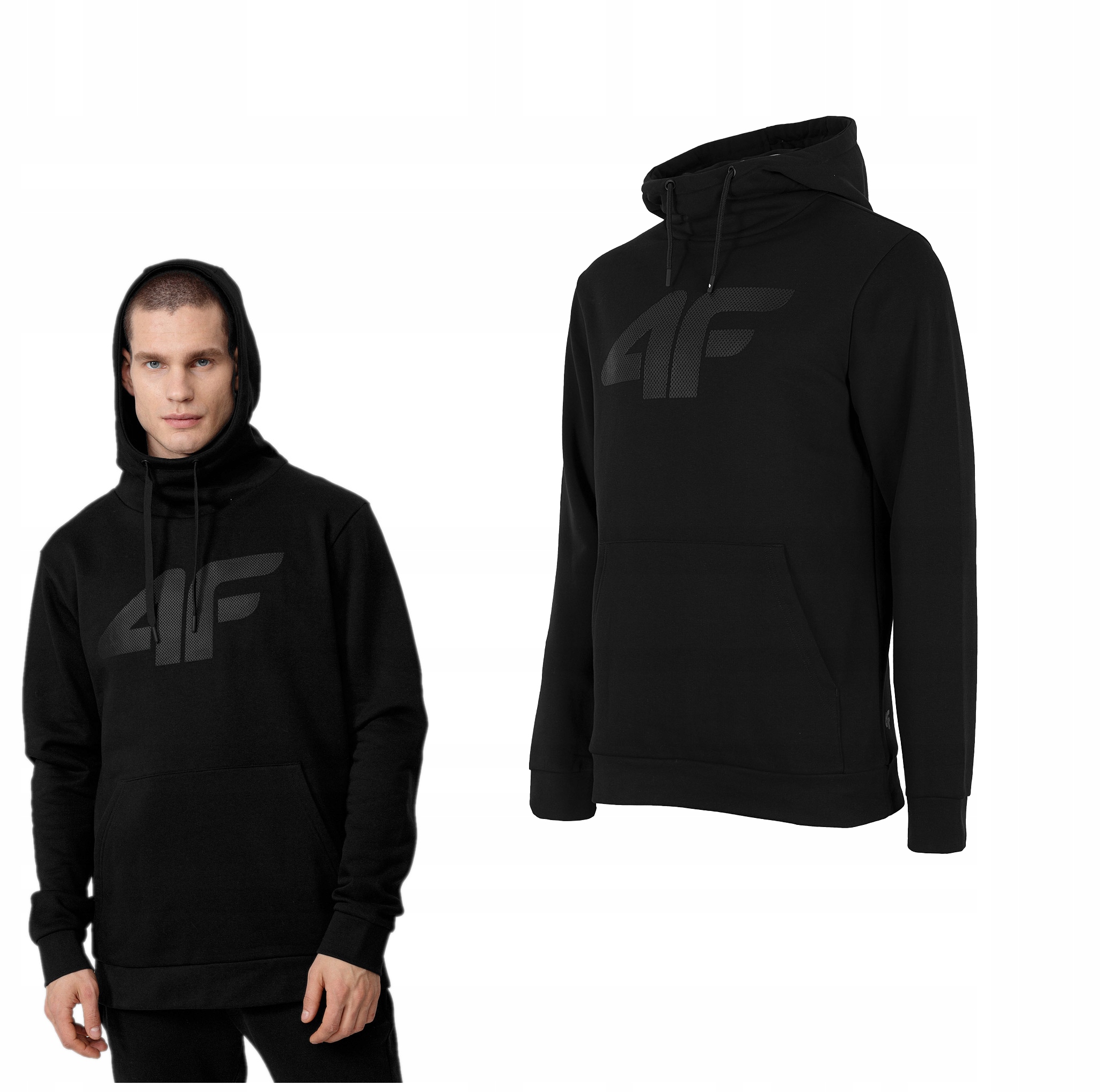 

4F Bluza Męska Dresowa BLM352 Sportowa Czarna M