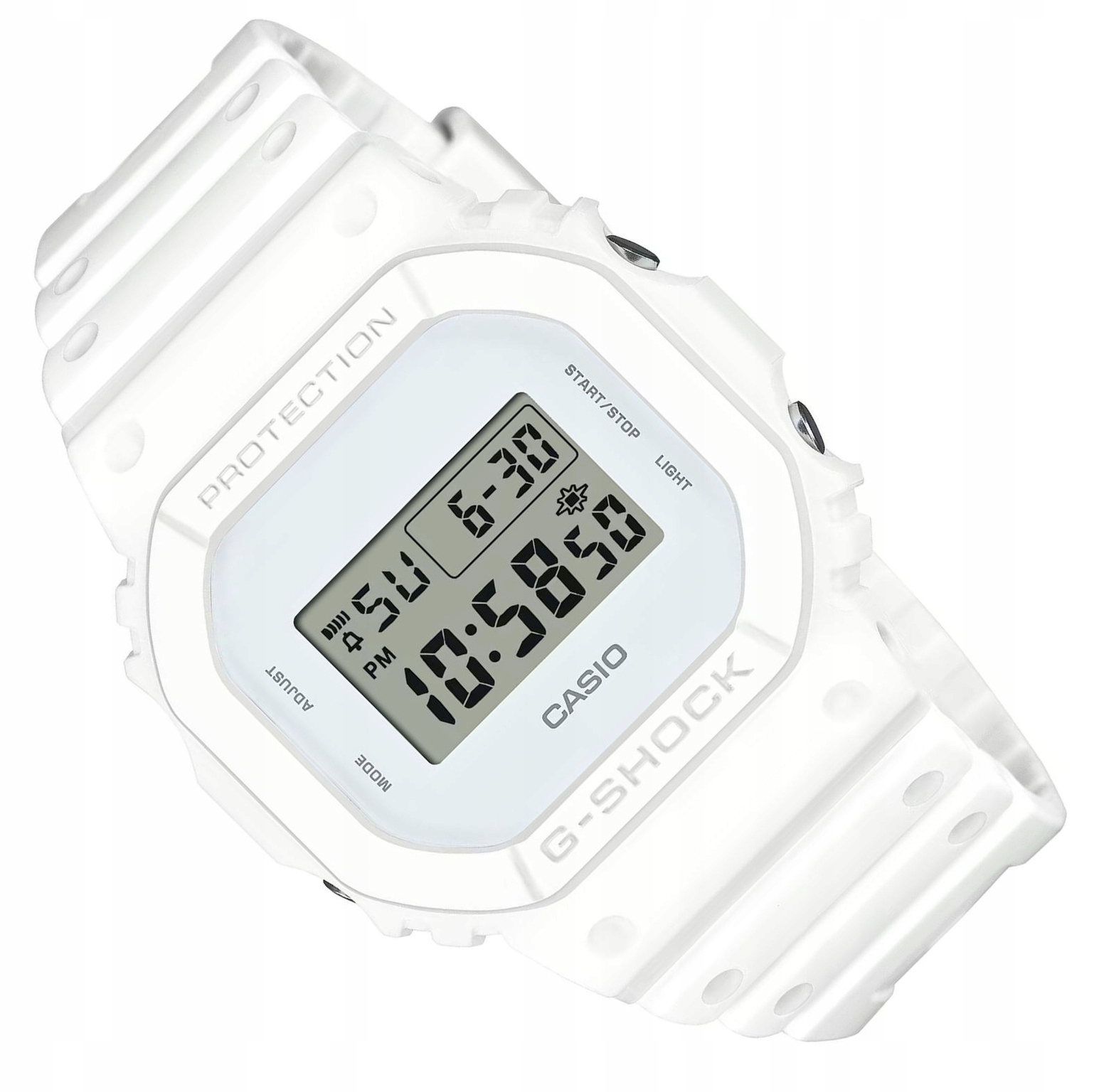 Bílé Odolné Sportovní Hodinky Casio G-shock DW-5600WW -7ER Kostka