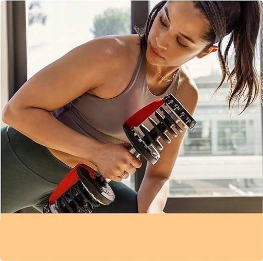 REGULOWANE HANTLE SZTANGIELKI WYJMOWANE BEZ MONTOWANIA SKRĘCANIA 2-24kg Marka Bowflex