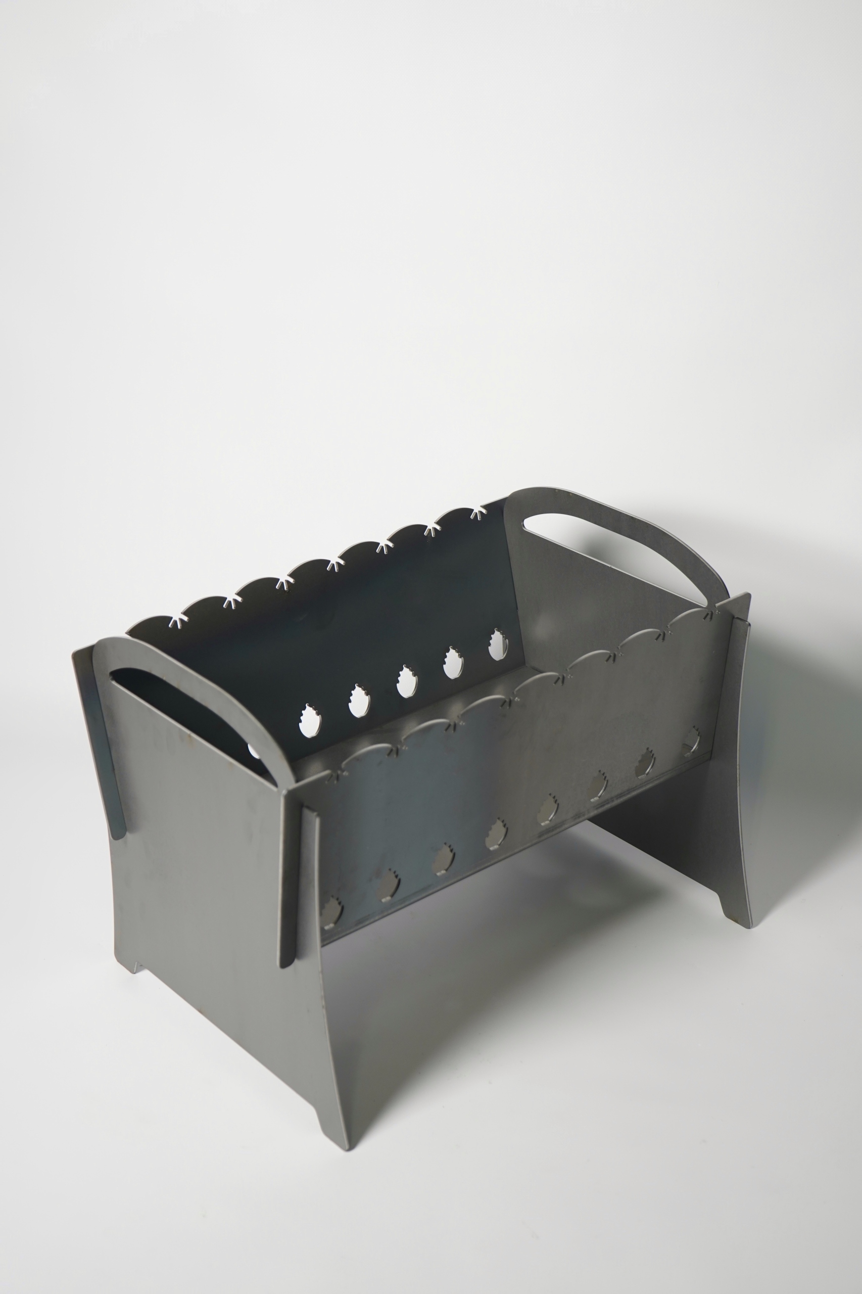 Mangal Grill Węglowy Na 8 Szpikulców Metalowy 3 mm Składany