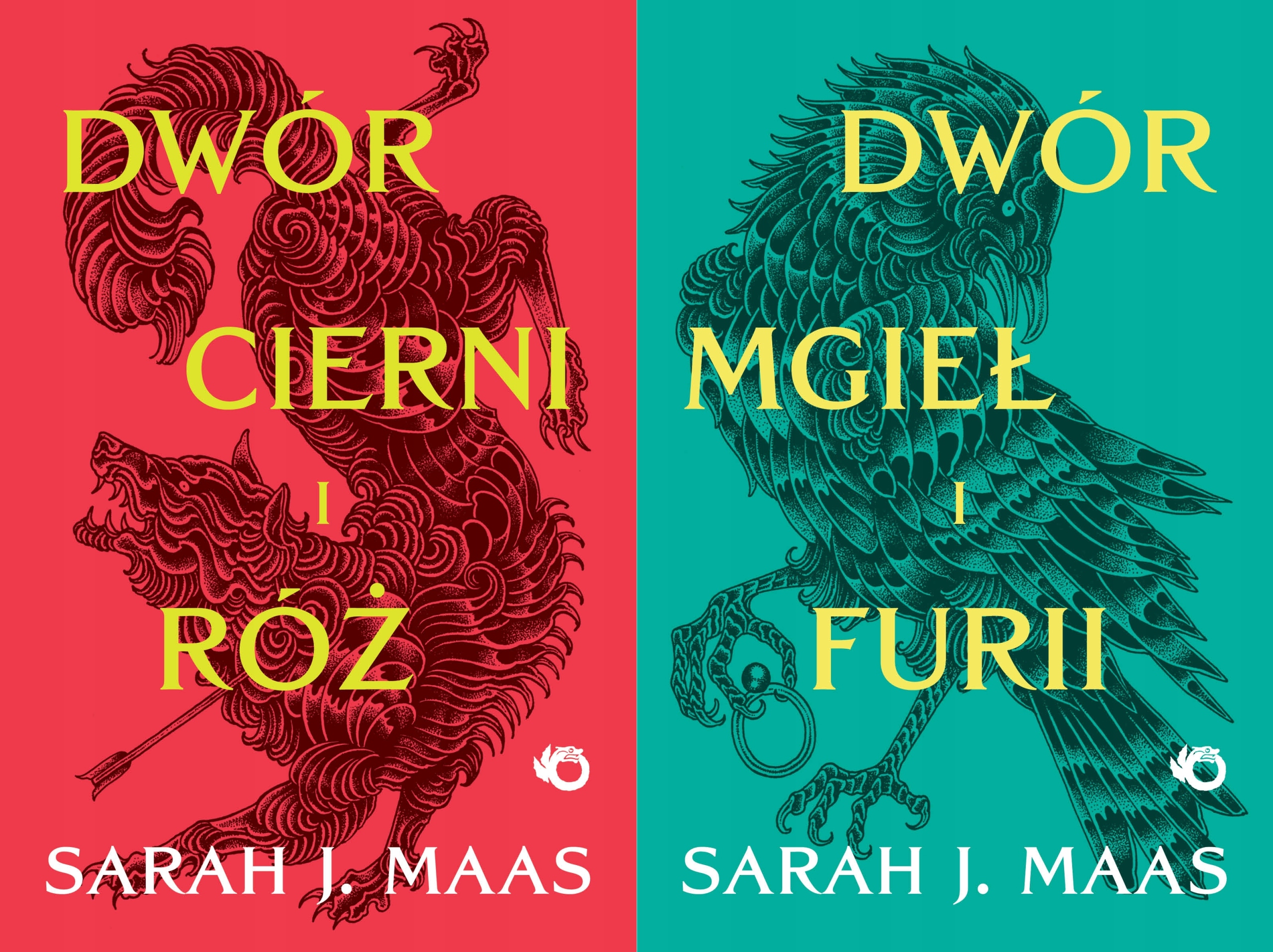 PAKIET 2 X DWÓR CIERNI I RÓŻ + DWÓR MGIEŁ I FURII - SARAH J. MAAS