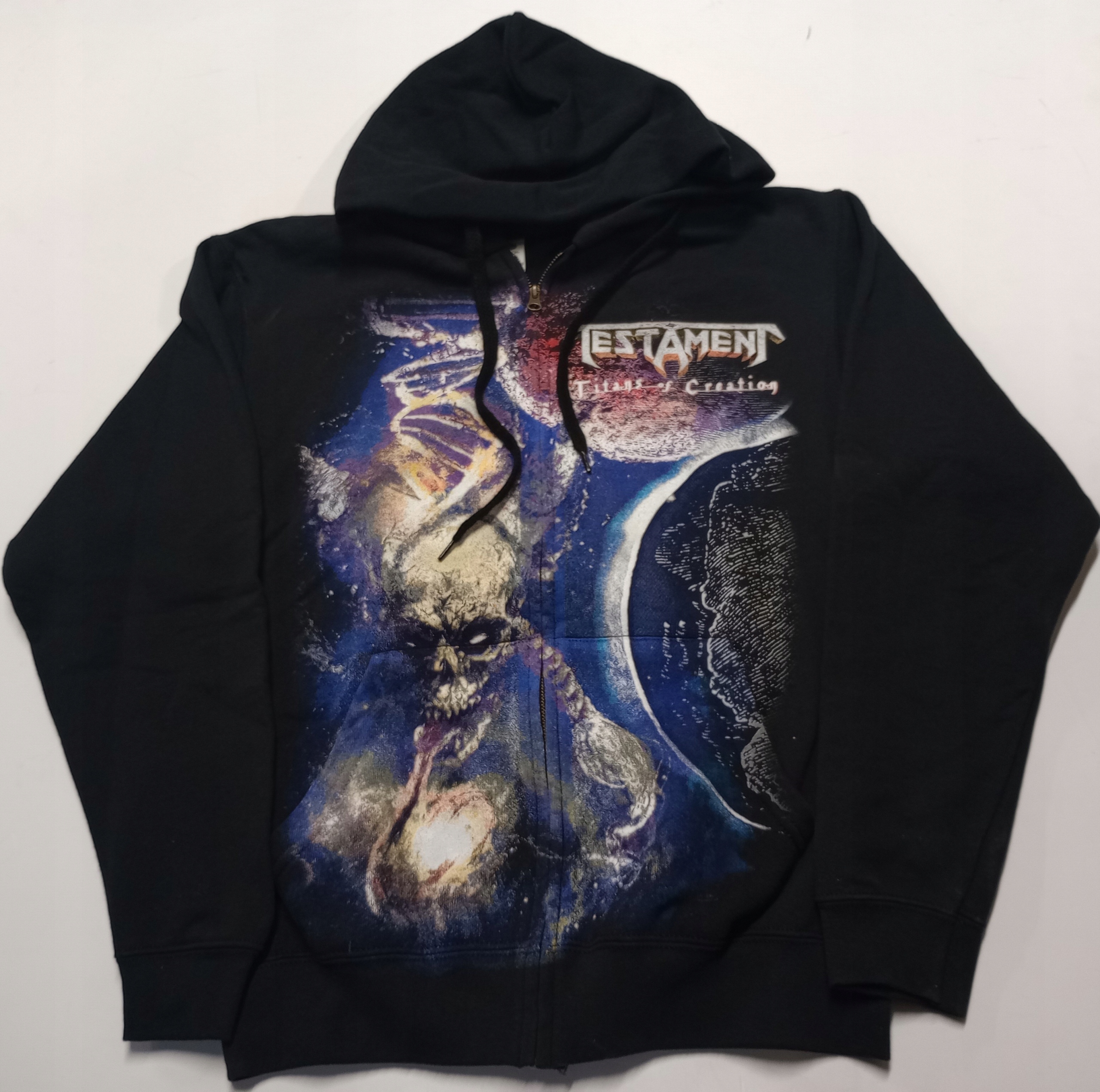 Testament Titans thrash metal mikina s kapucí zip vel S
