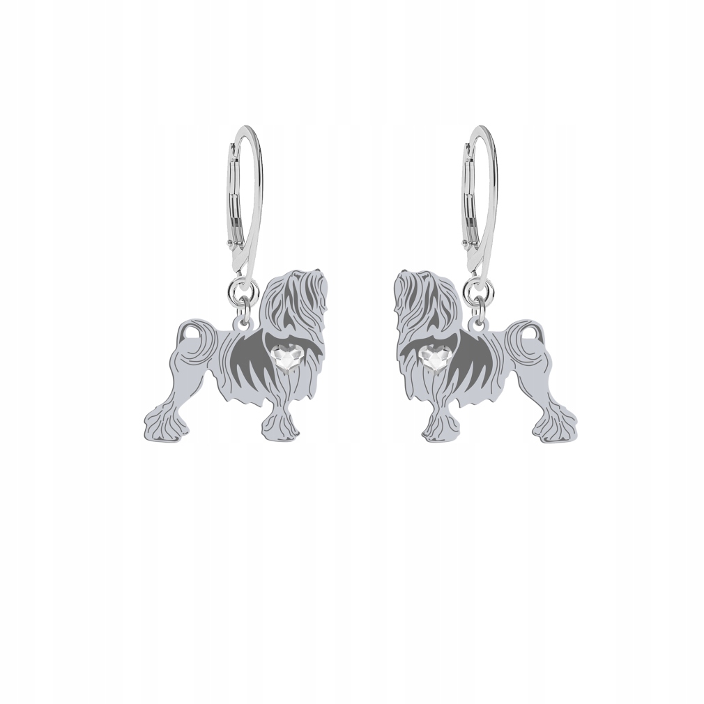 Stříbrné Náušnice Lví pejsek 925 Dárek Šperky Žena Gravírování Bonus