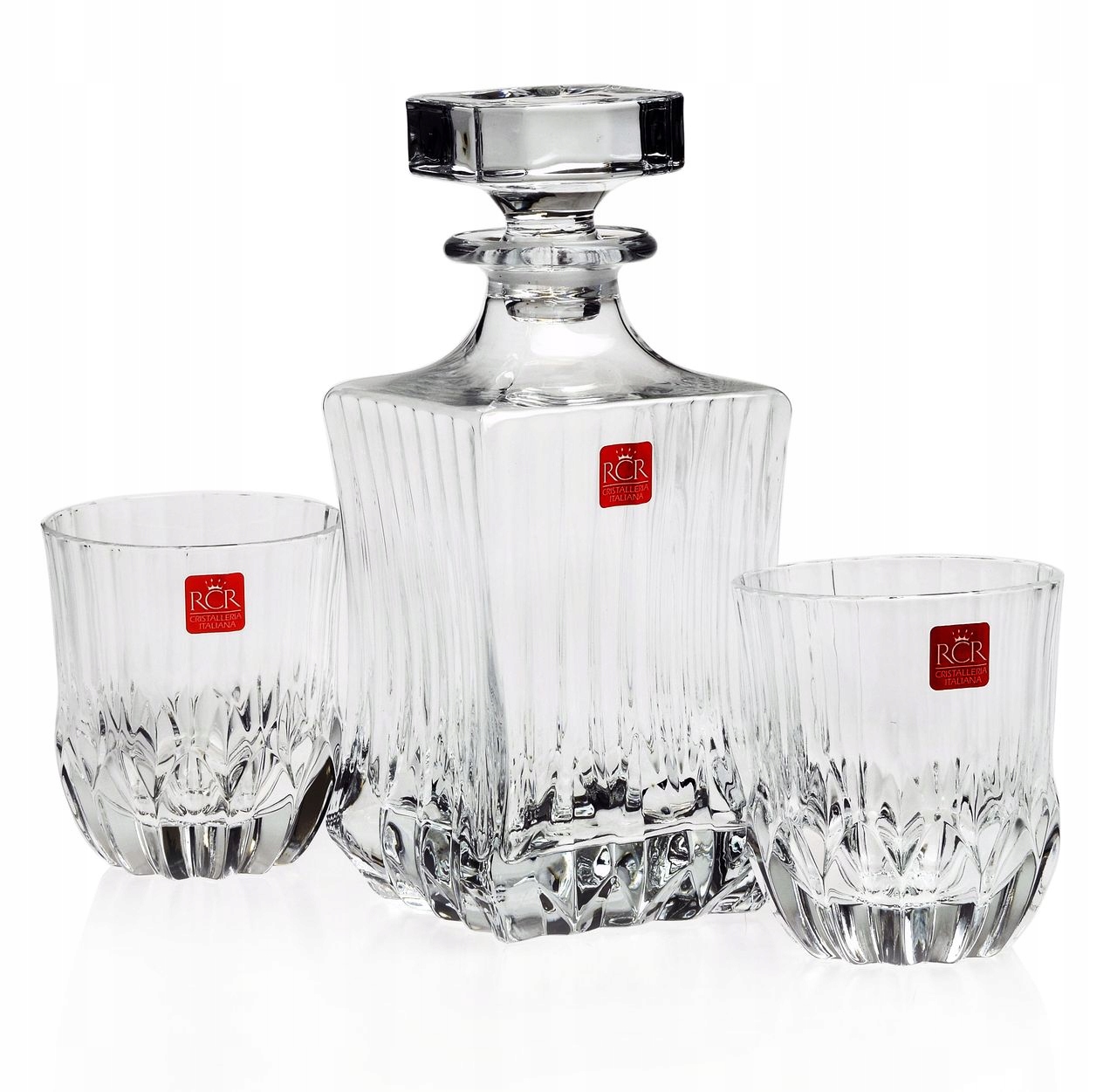 Súprava na whisky krištáľová Rcr Adagio karafa 6 pohárov