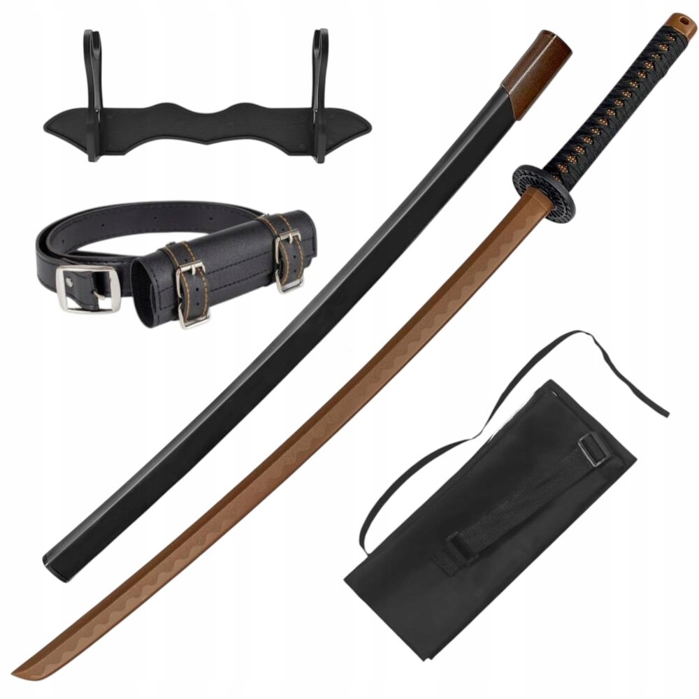 Profesionální Hnědý Boken Trénink Katana Plastická Pouzdro Pás Stojan GXSW-07