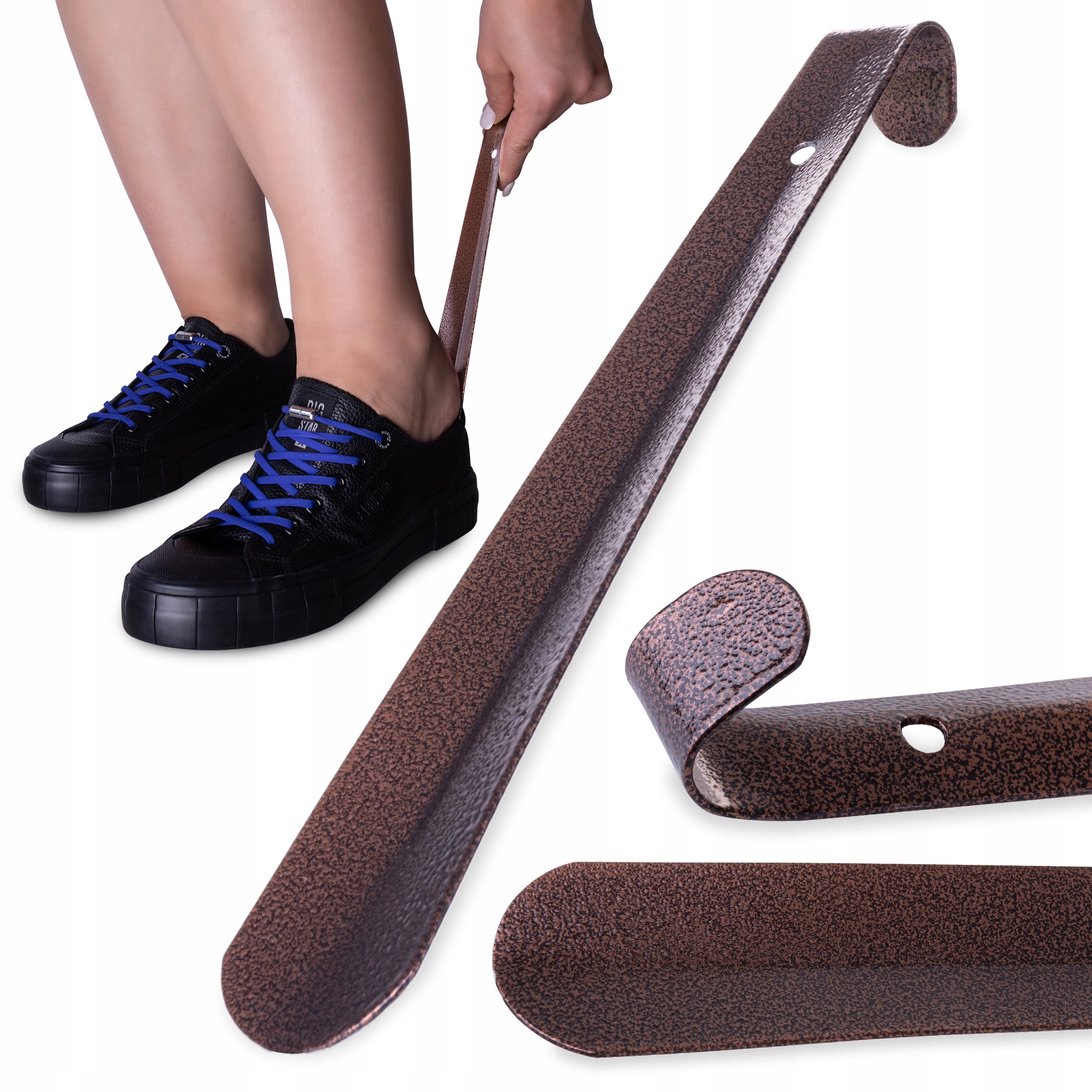 

Metalowa łyżka do butów 26 cm