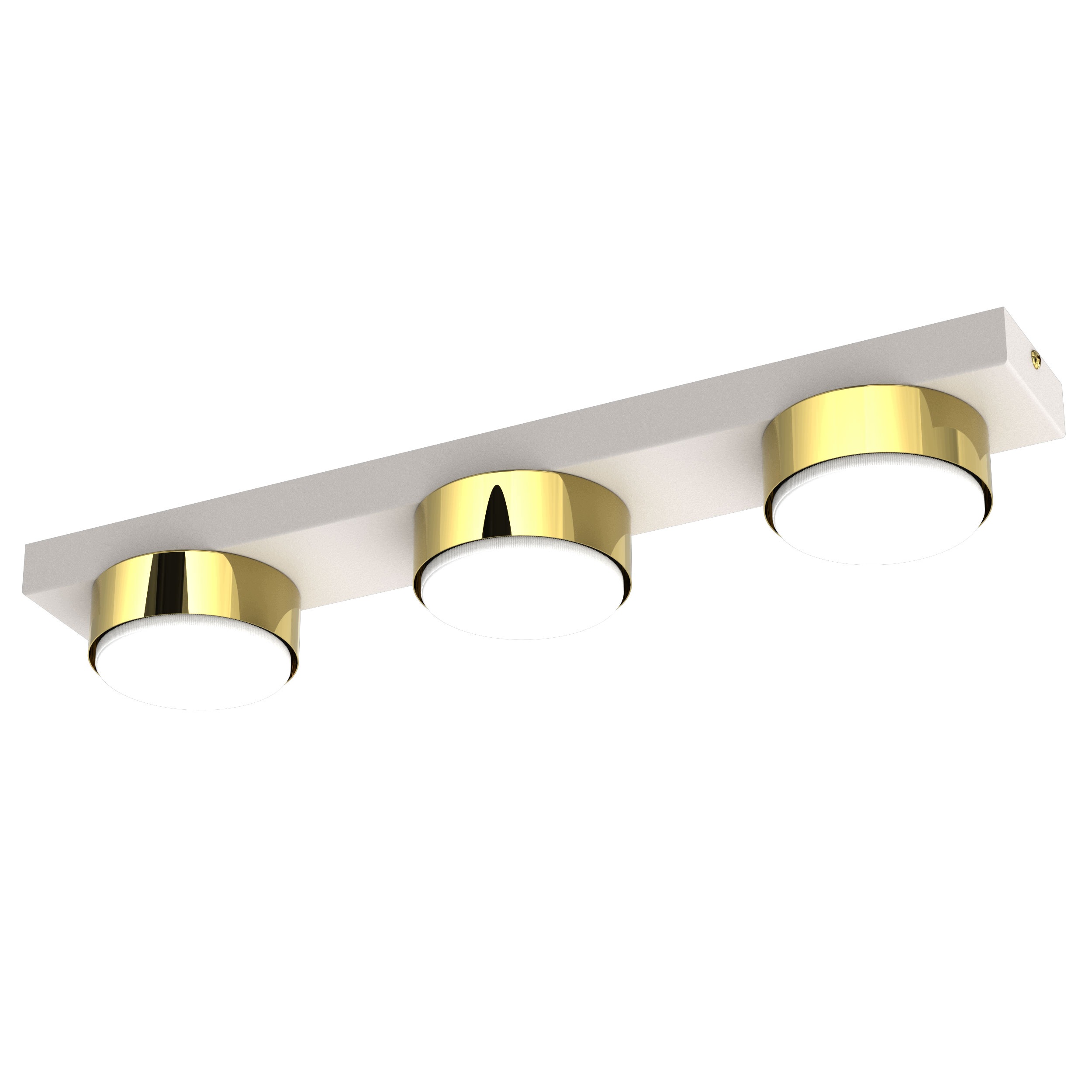 Stropní Svítidlo Stropní Svítidlo Led Loft GX53 Světlý Kašmír Lišta Zlatá 3 body