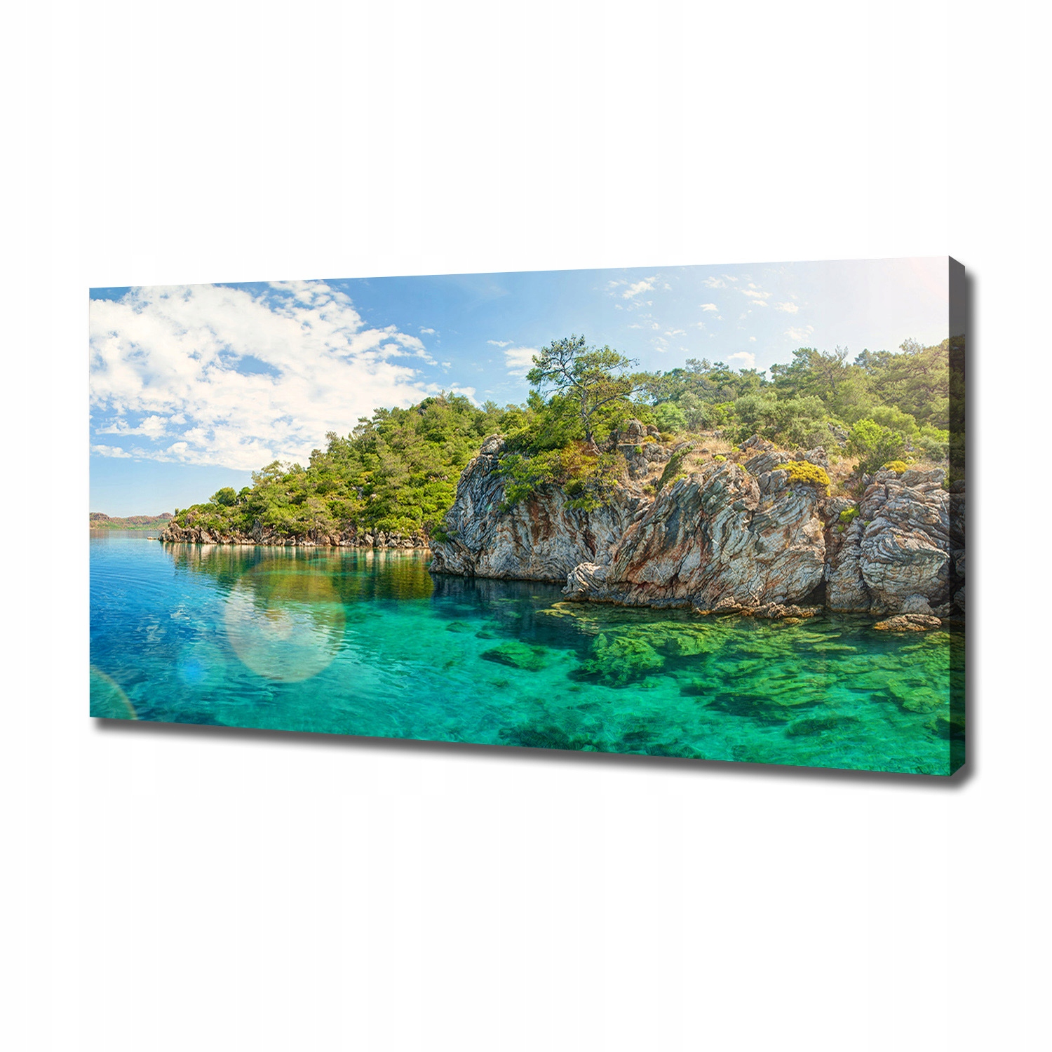 

Foto obraz na płótnie Błękitna laguna 120x60 cm