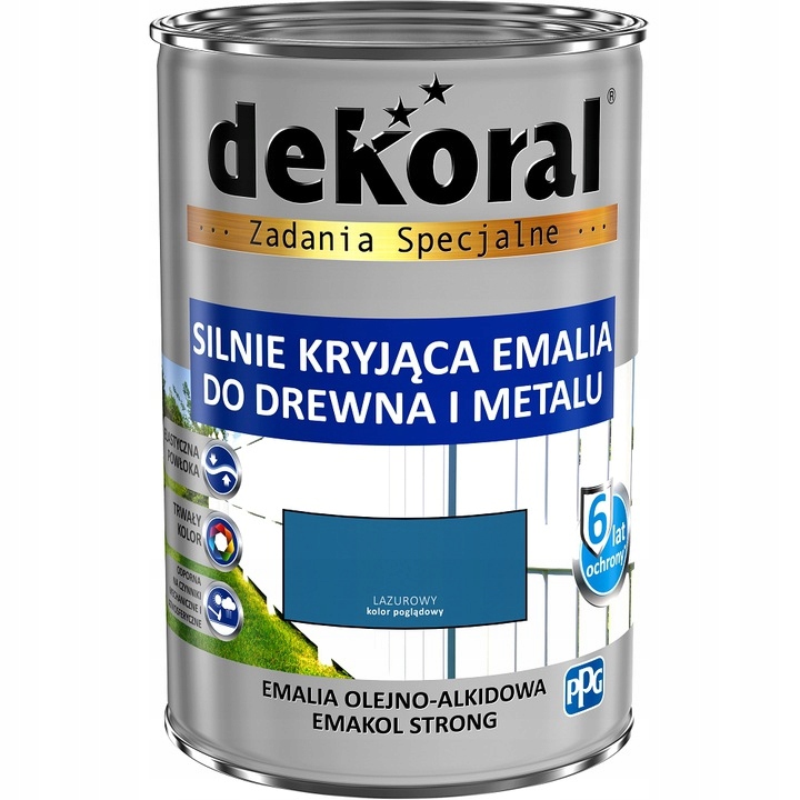 

Dekoral Emakol Emalia Drewno Metal Lazurowy 0,9l
