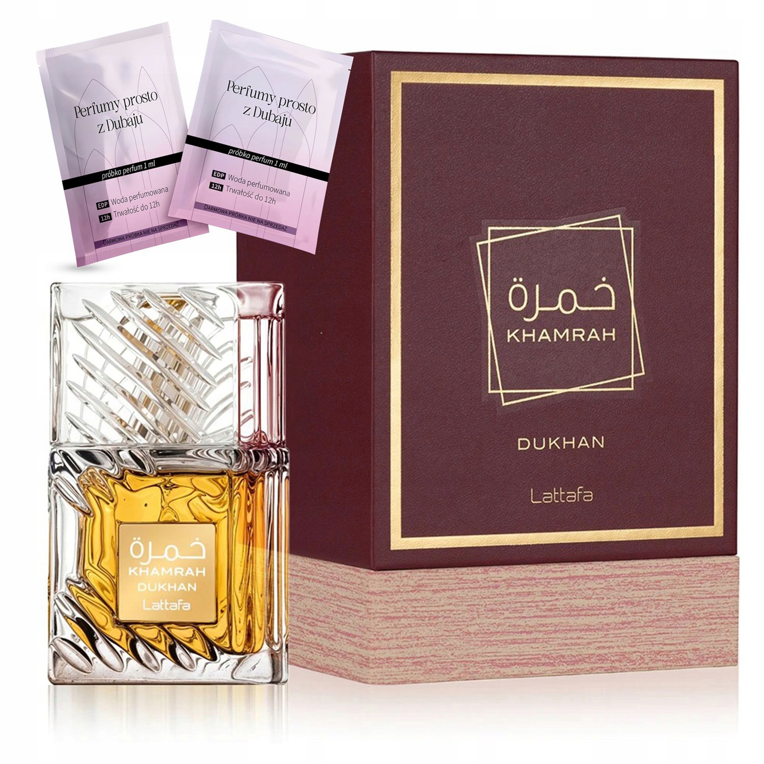 Arabské Parfémy Pánské Lattafa Khamrah Dukhan Originální dřevěné Vzorky