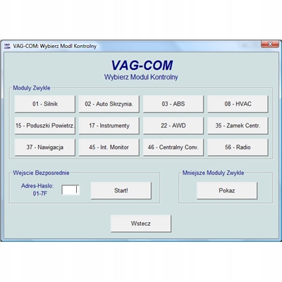 Interfejs VAG USB KKL line 2 linie K wtyk OBD2 Marka VIAKEN