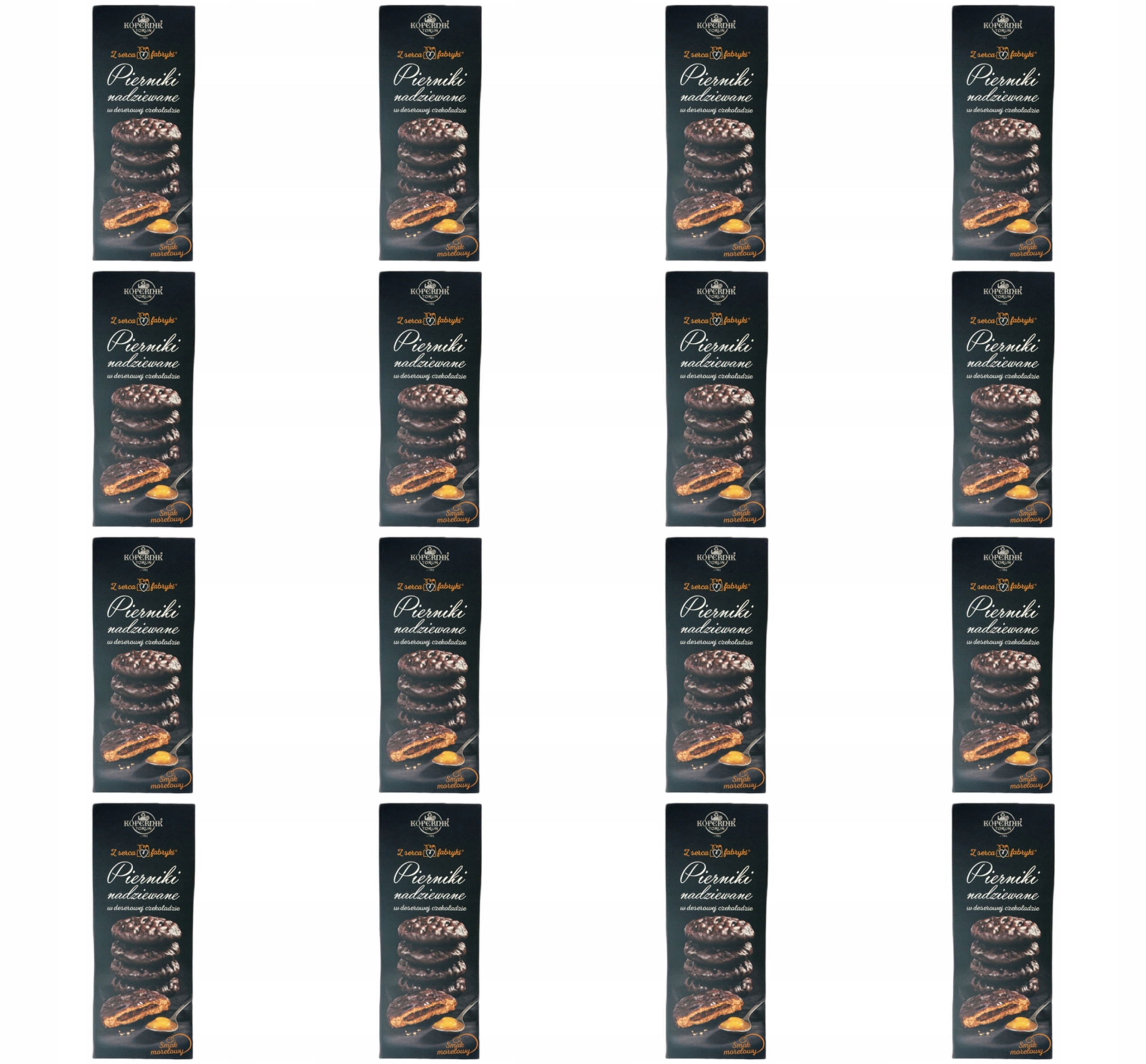 Kopernik Perníky plněné meruňkovou příchutí v dezertní čokoládě 145 g X16