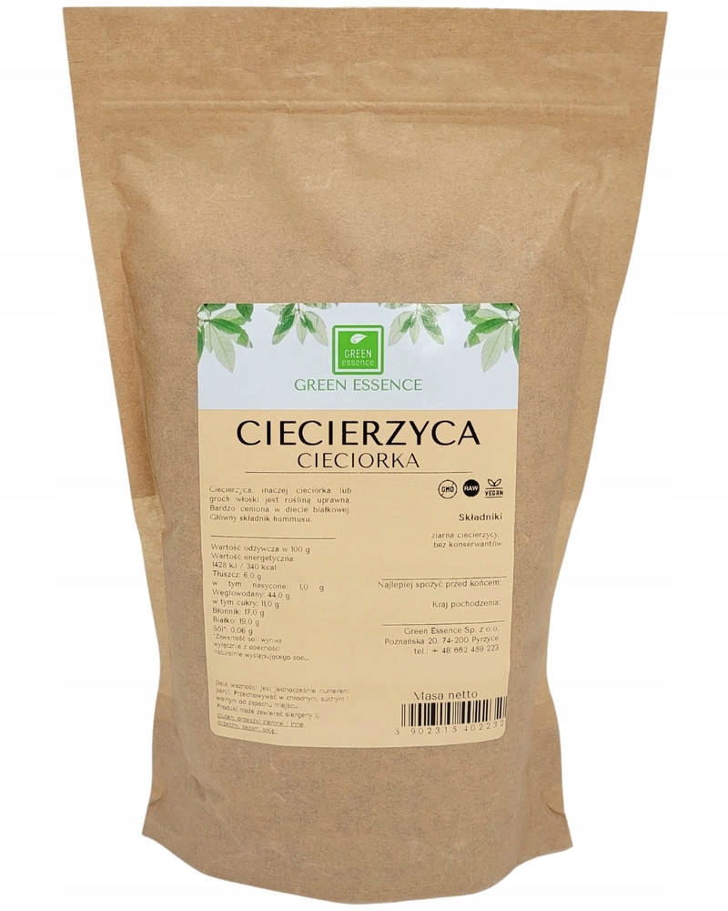 

Naturalna Ciecierzyca Suszona Ziarno 1kg Jakość