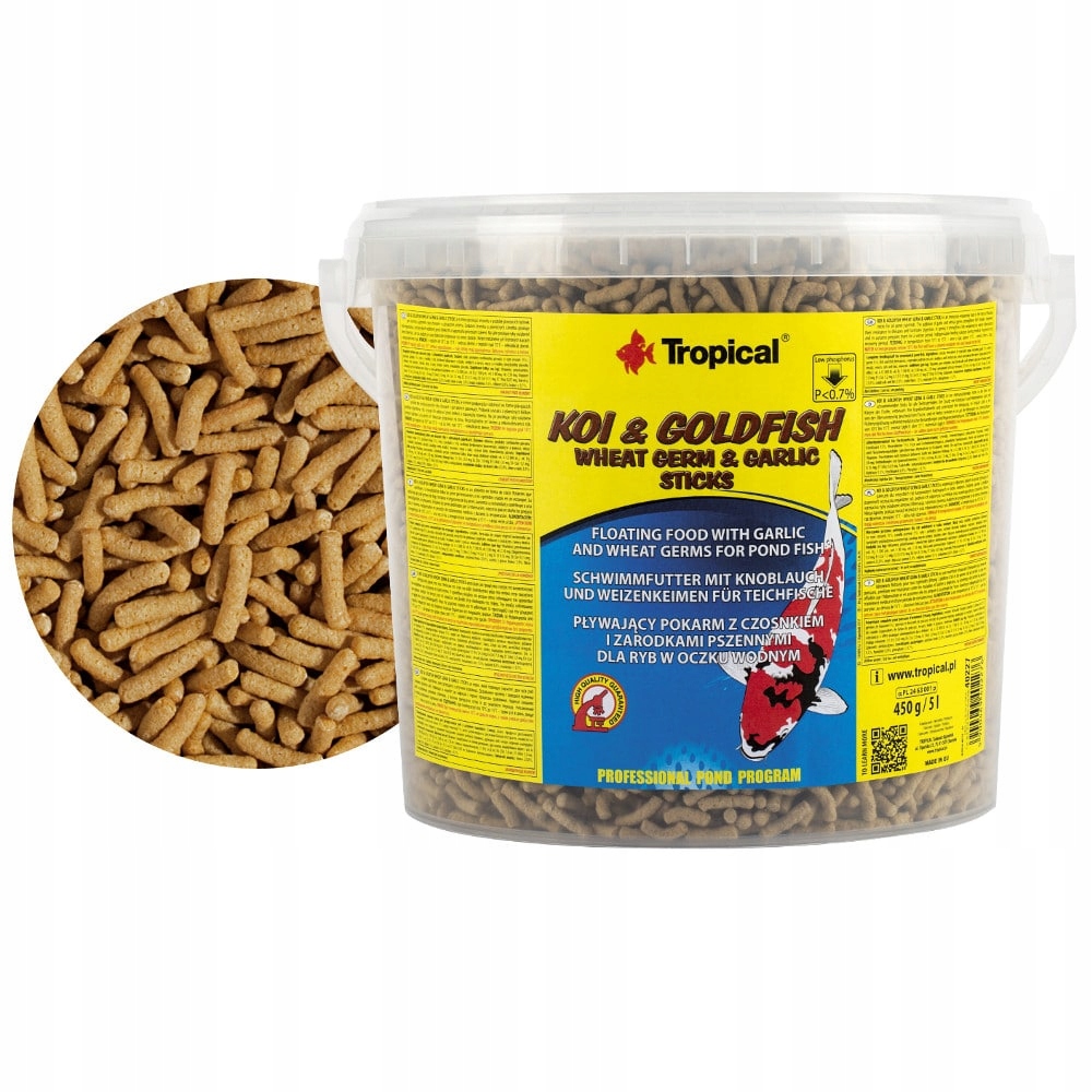 

Tropical Koi&Goldfish Wheat Germ&Garlic 5L
