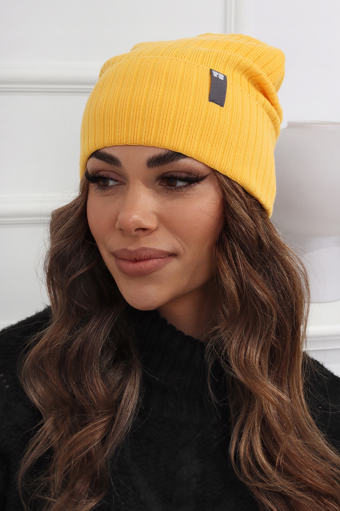 CZAPKA DAMSKA KOBIECA ZIMOWA CIEPŁA SPORTOWA BEANIE MODNA WYGODNA ŻÓŁTA Kod producenta CZAPKA 2754 ZOLTY