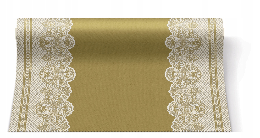 

Bieżnik Flizelinowy koronka złota Obrus 24 M