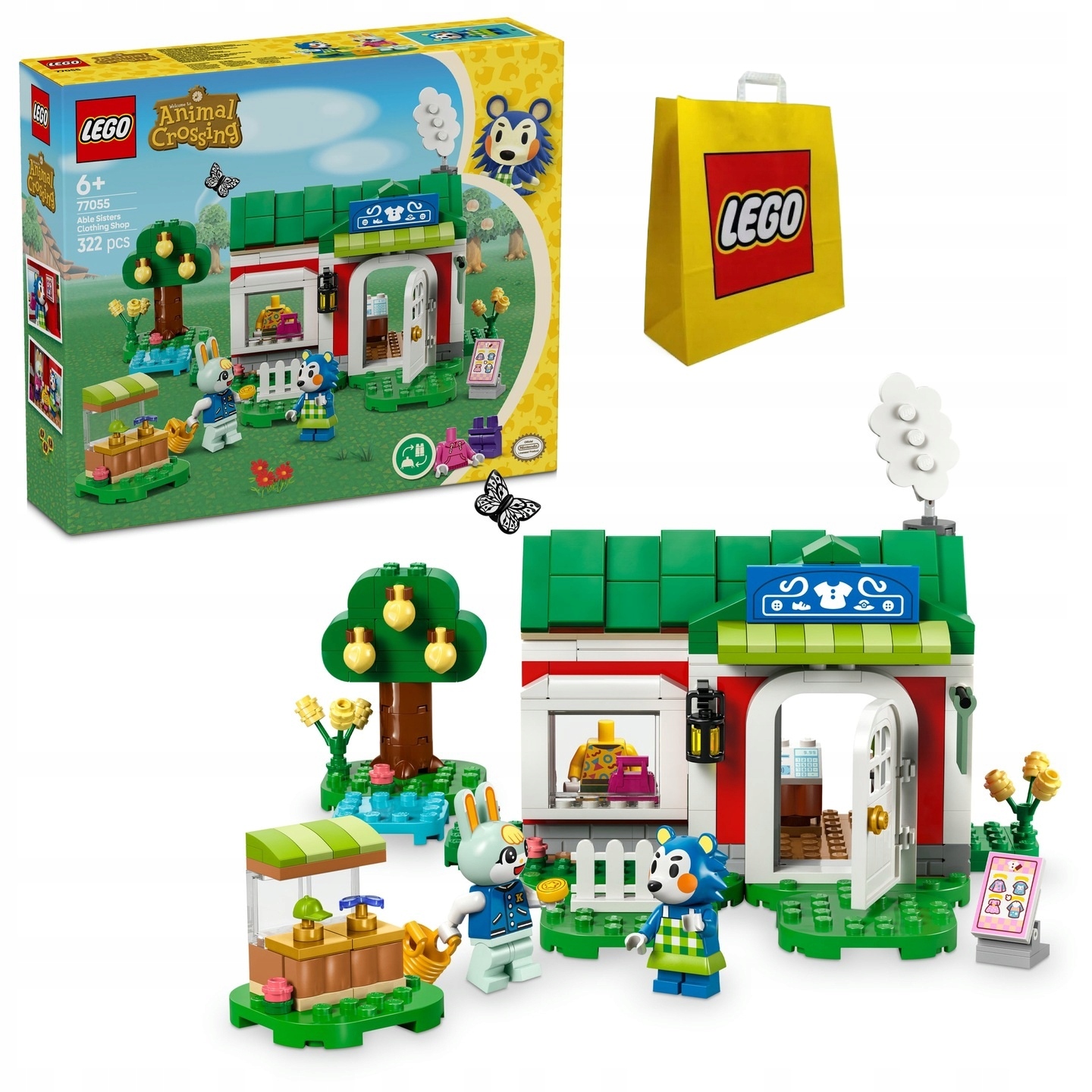 Lego Animal Able Sisters Sklep Odzieżowy 77055 Torba Papierowa Lego
