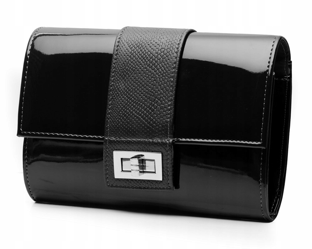 CZARNA KOPERTÓWKA TOREBKA WIZYTOWA M2 SOLOME Stan opakowania oryginalne