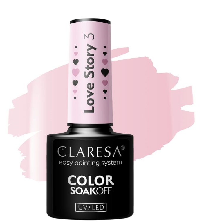 

Claresa Love Story 3 Lakier Hybrydowy Pudrowy Róż
