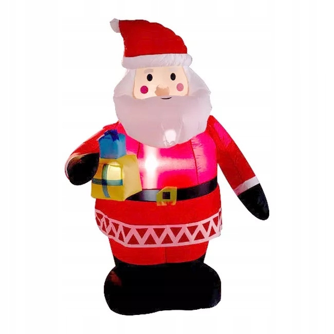 

Dmuchany Pompowany Mikołaj Led Świecący 150 CM