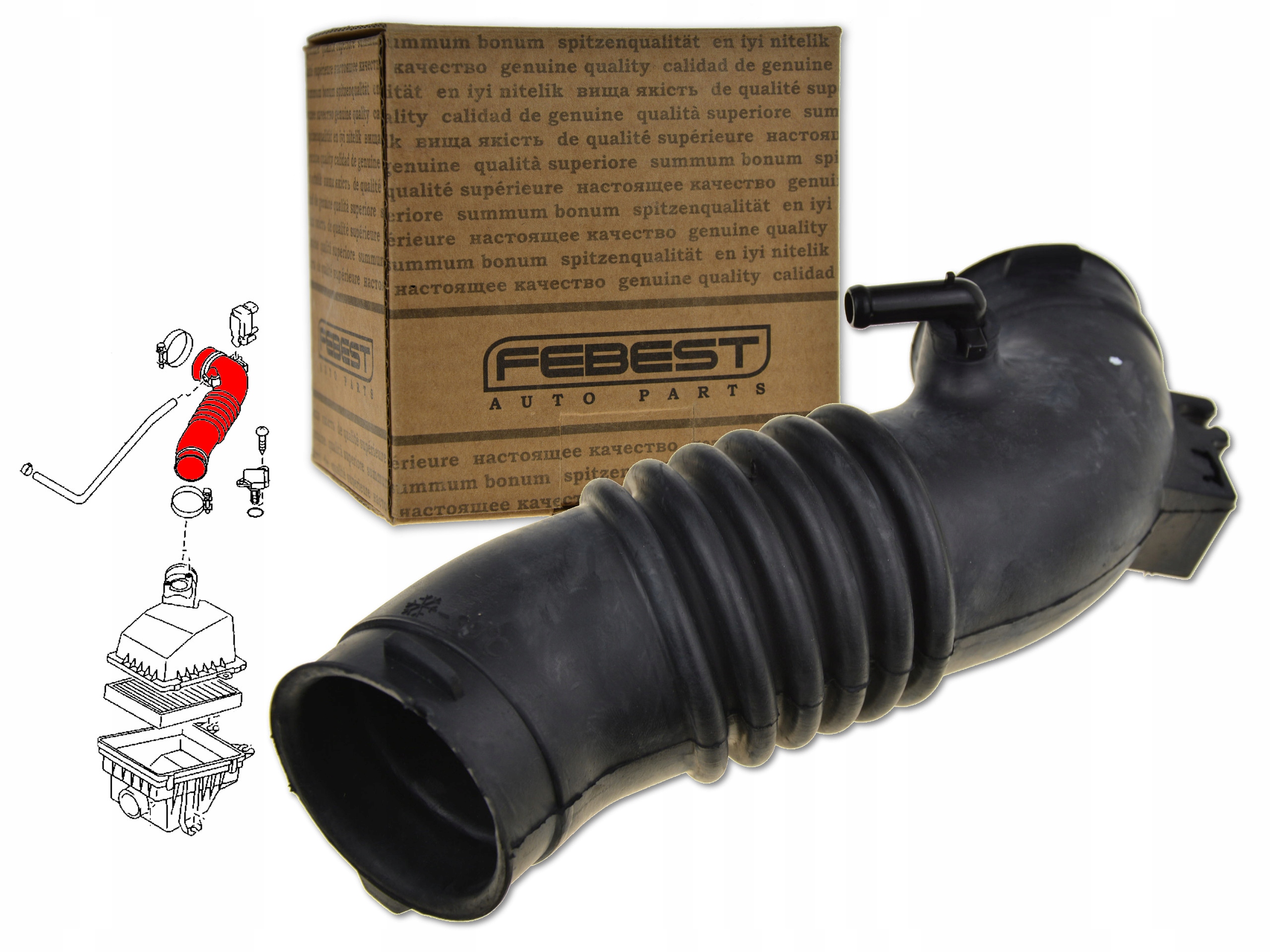 MAZDA 323F BJ 98-03 PRZEWÓD RURA FILTRA POWIETRZA