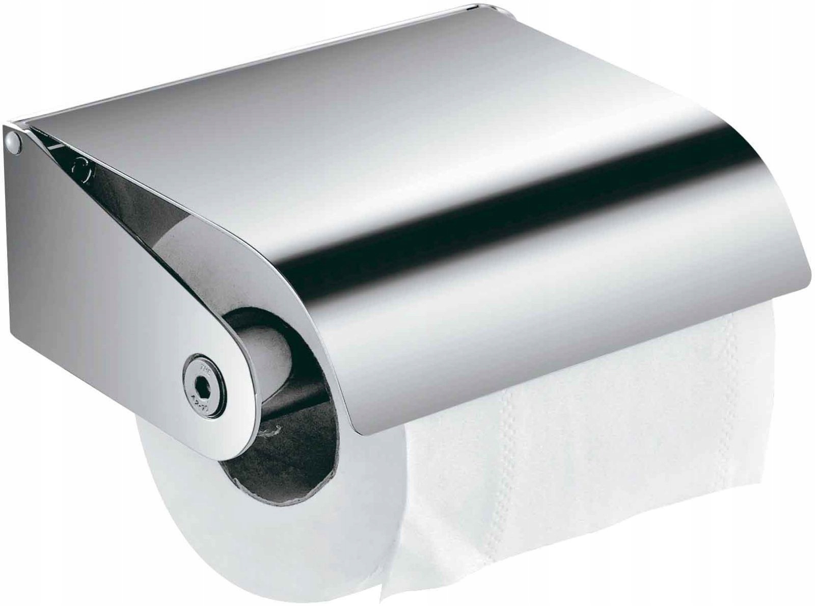 Uchwyt wieszak na papier toaletowy ścienny chrom