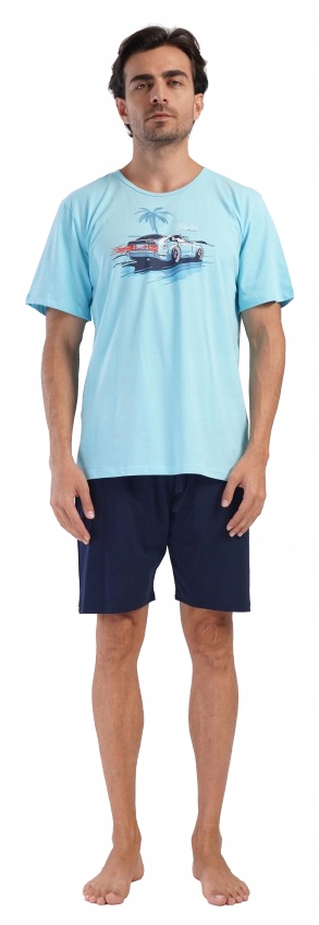 Pyžamo Sportovní Auto Tričko Šortky Velká Velikost 3XL