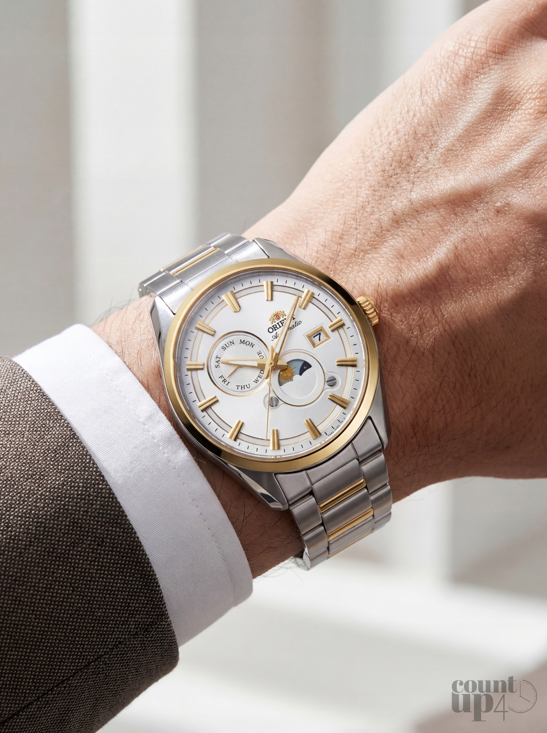 Orient Automatické hodinky Stretto Day & Night RA-AK0312S30B 41,50mm