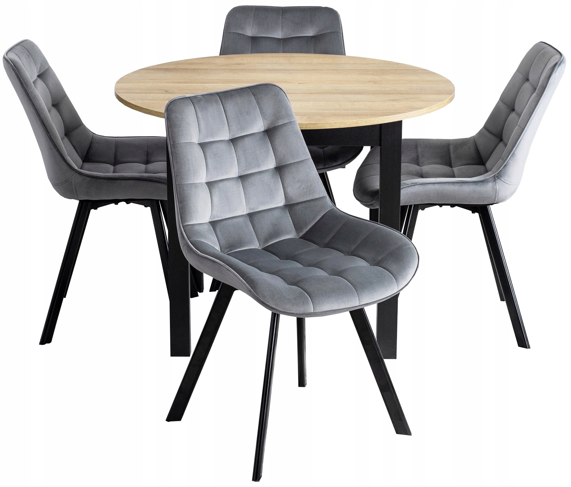 Zestaw Stół Z Krzesłami Rozkładany Okrągły Do Salonu Riviera Stół Kuchenny