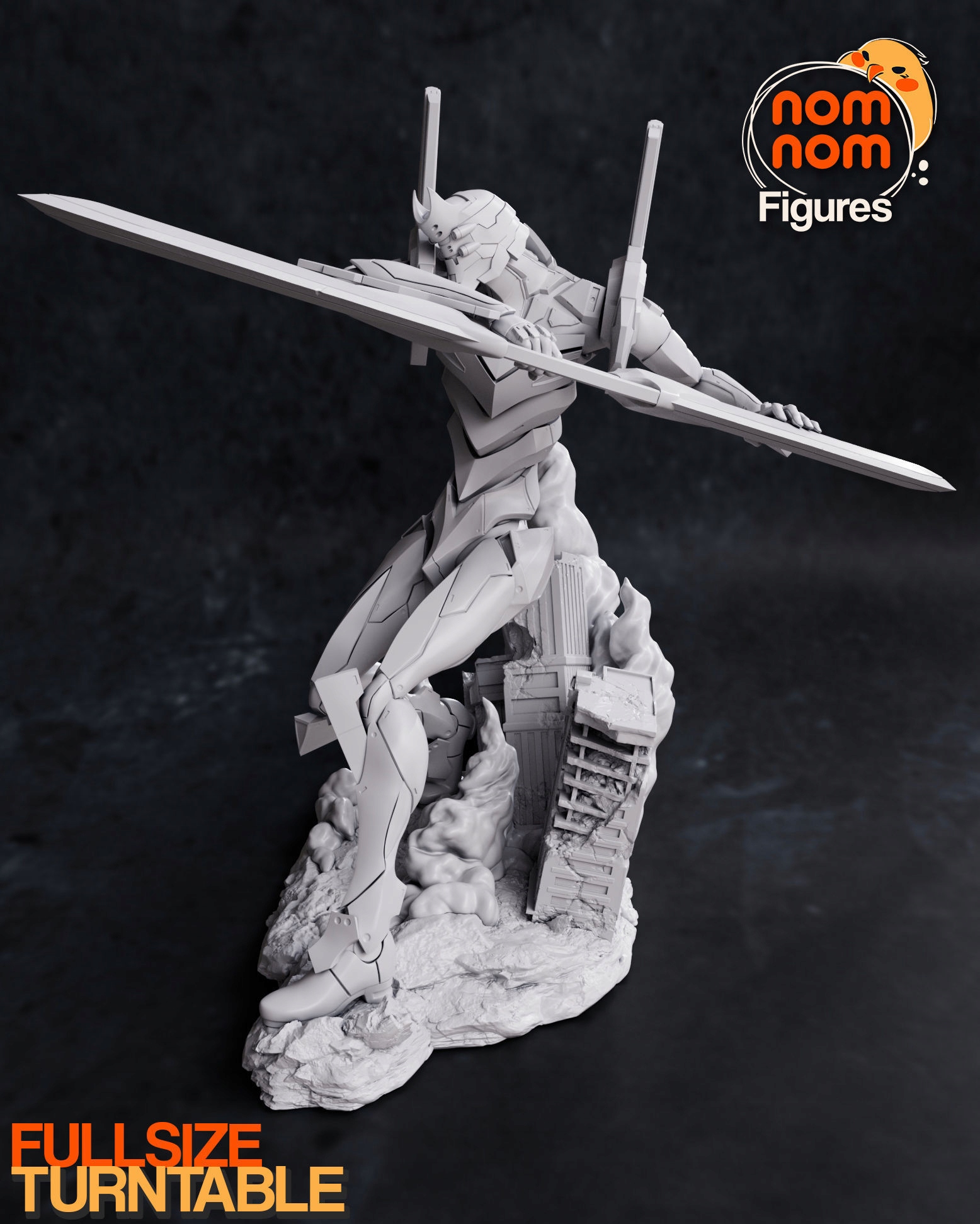 Figurka Eva 02 Neon Genesis Evangelion Mini NomNom Figures 3D tisk 14K